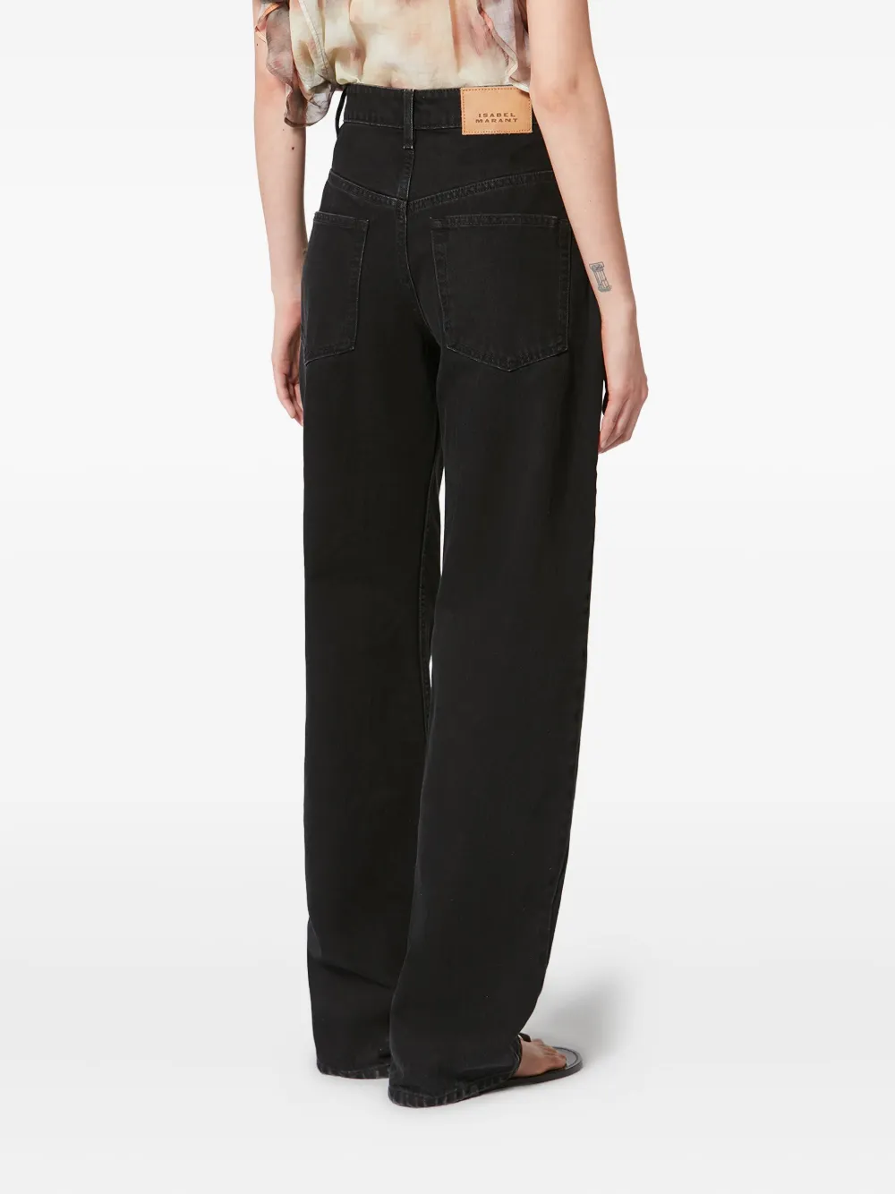 Isabel Marant Drolane Seam Jeans In Black