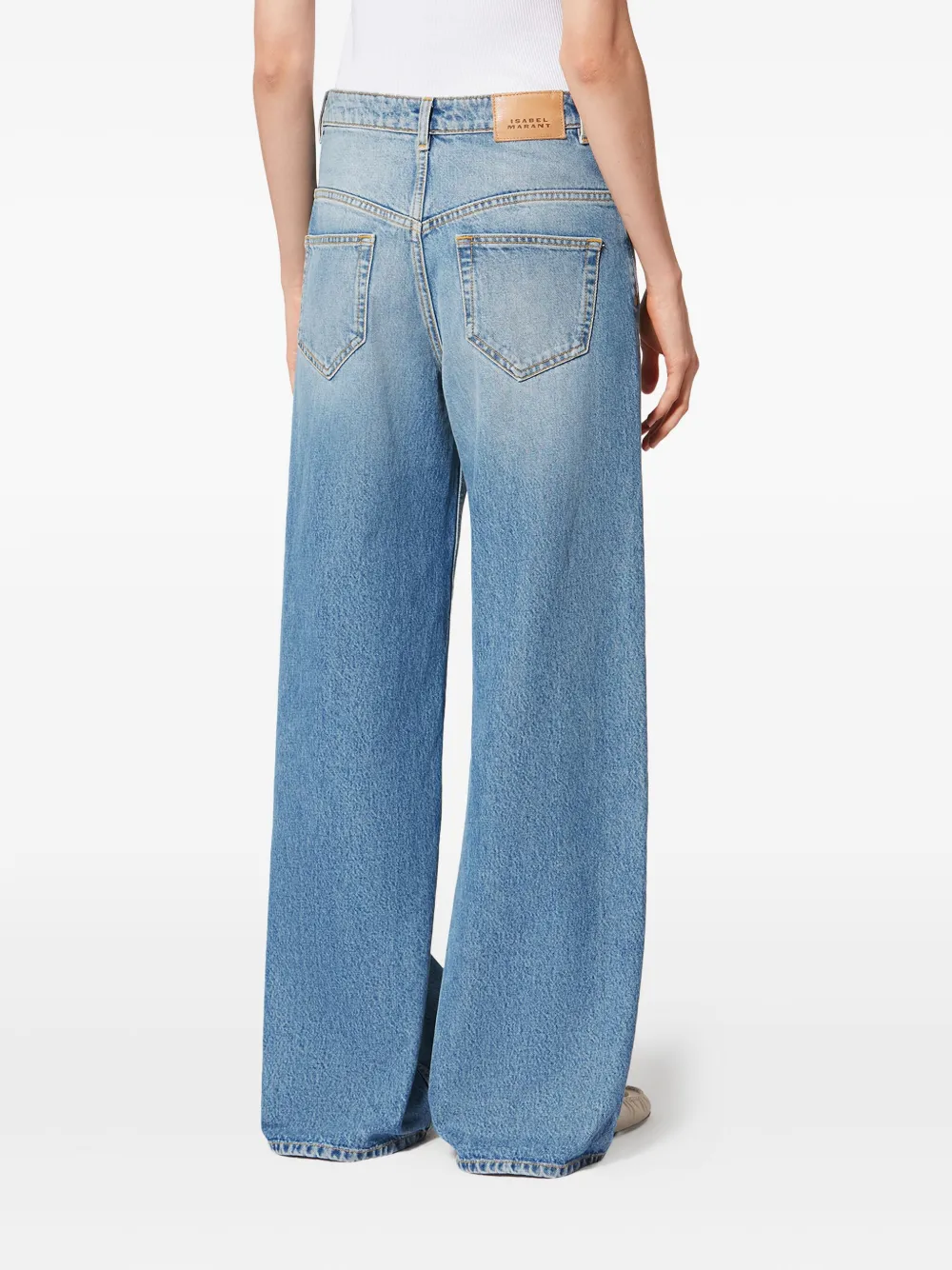 Isabel Marant Lemony Pocket Jeans In Blue