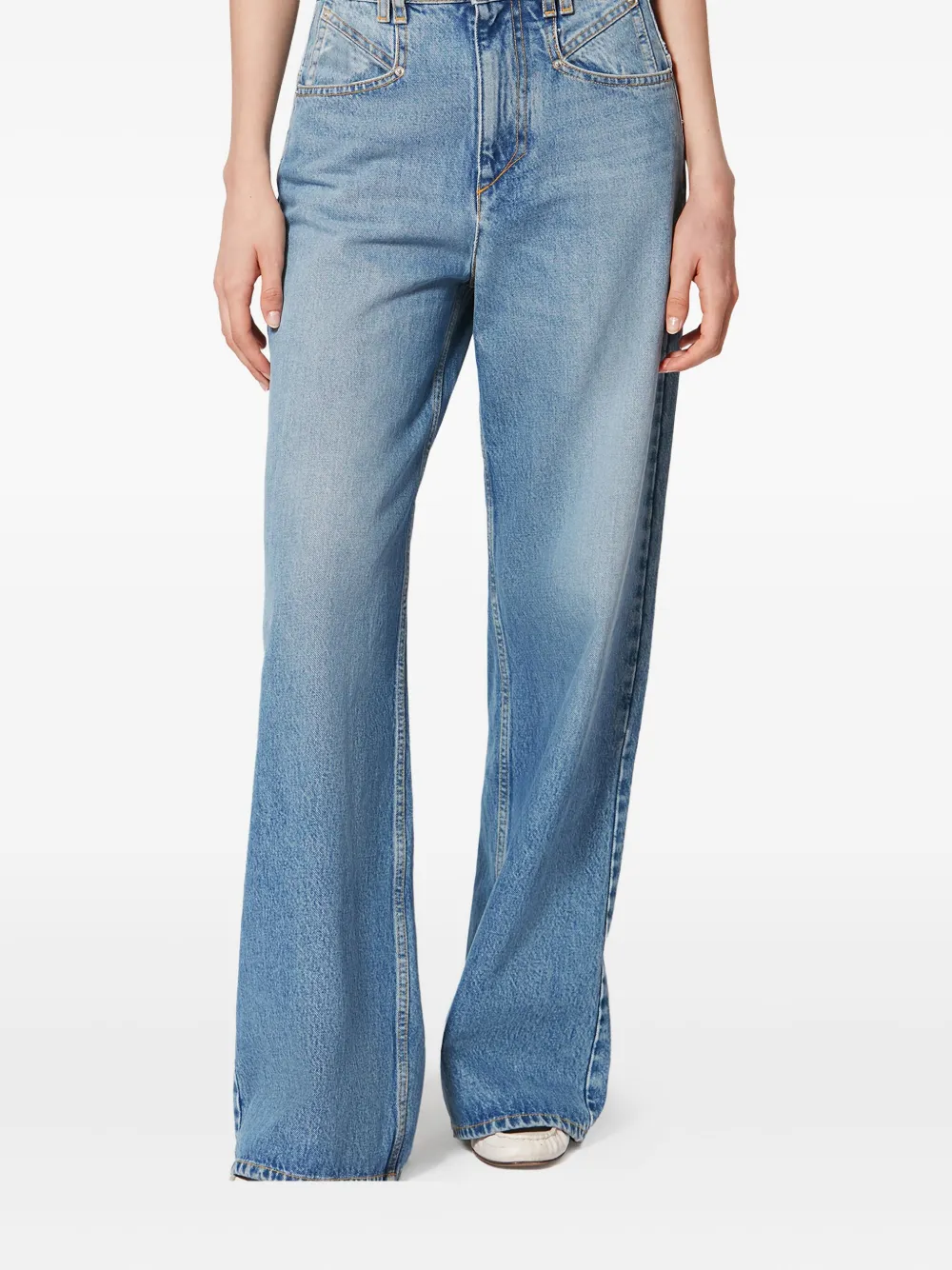 Isabel Marant Lemony Pocket Jeans In Blue