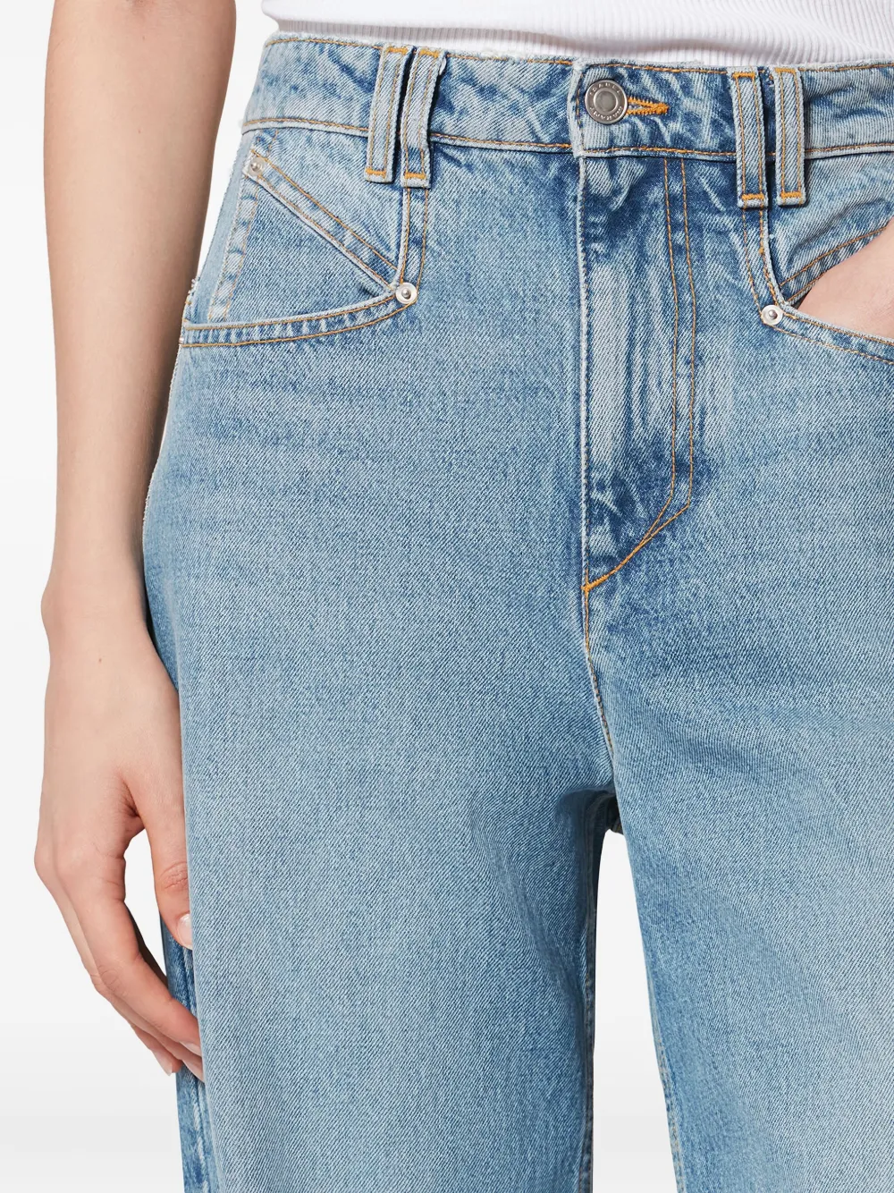 Isabel Marant Lemony Pocket Jeans In Blue