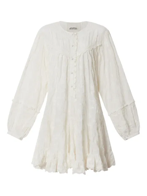 ISABEL MARANT Zame  ruffled embroidered dress