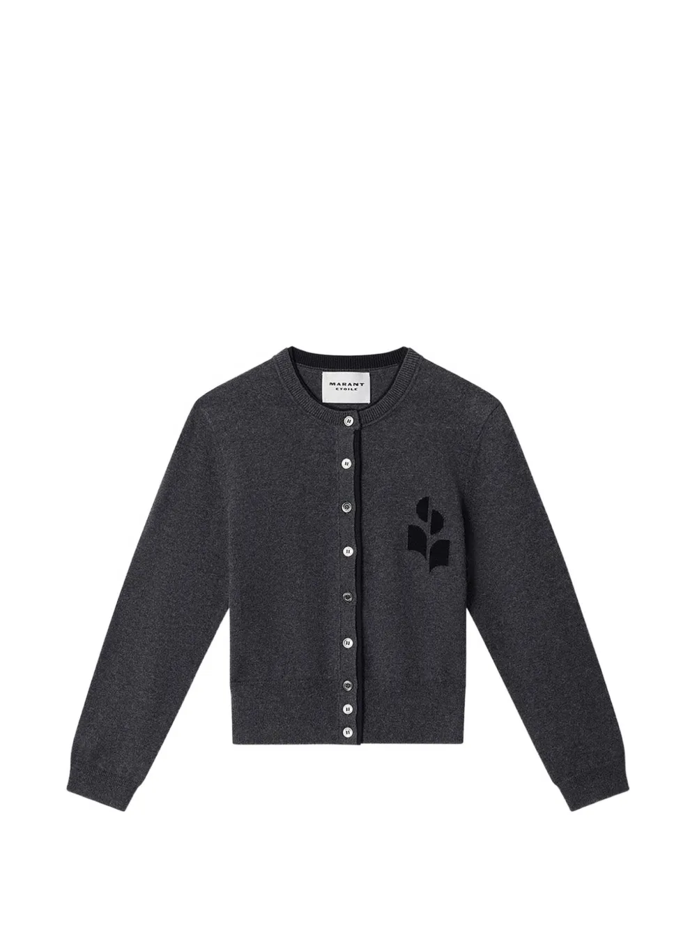 MARANT ÉTOILE Cardigan Lona con applicazione - Grigio