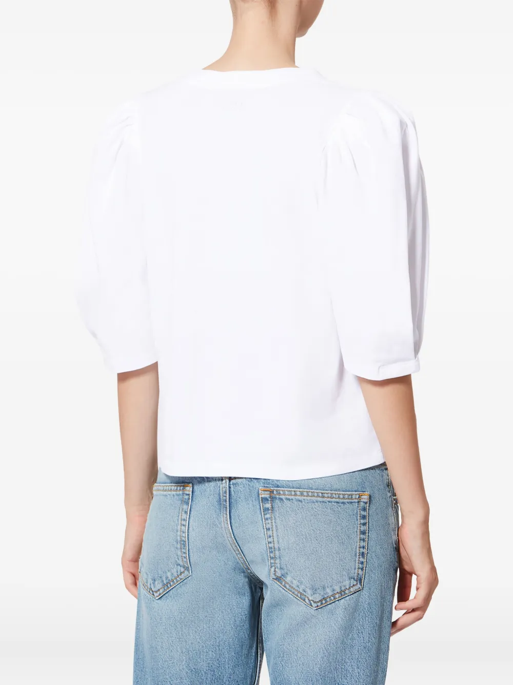 Isabel Marant Maeliss Tee Puff-sleeve T-shirt In White