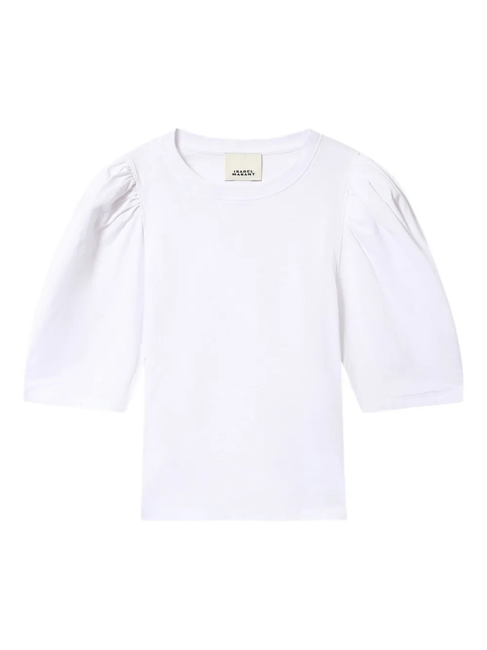 Isabel Marant Maeliss Tee Puff-sleeve T-shirt In White