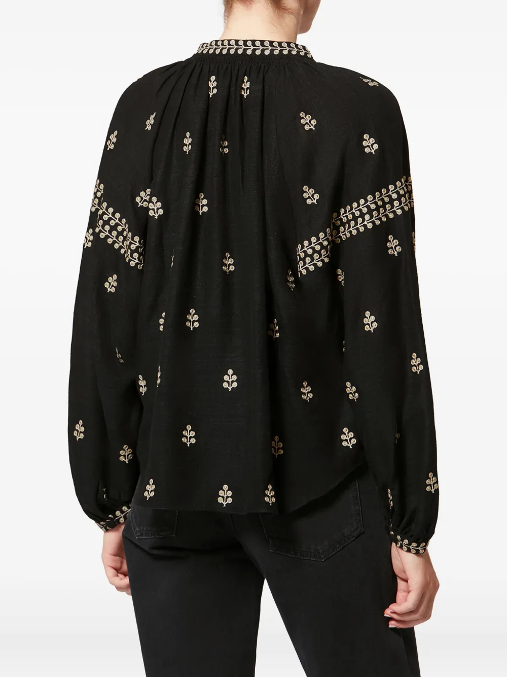 Rodis Embroidered Tassel Top