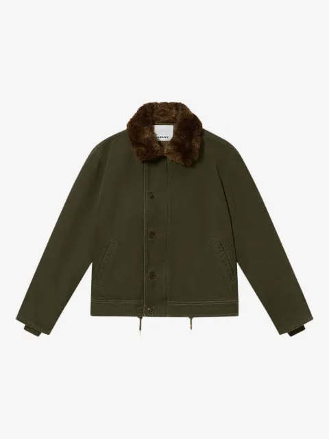 MARANT Andy fur-collar jacket