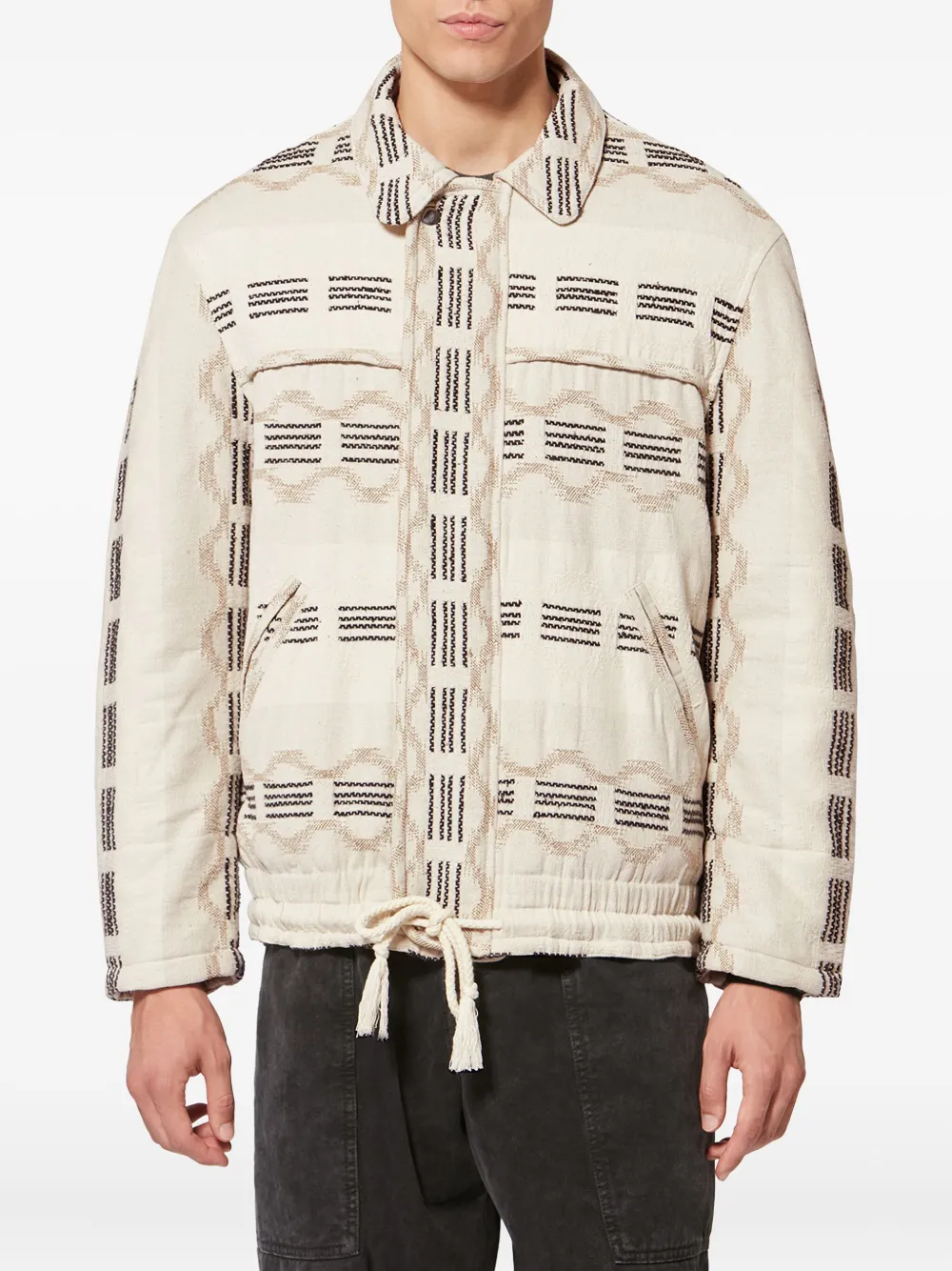  Marant Deyis Patterned Jacket - Neutrals 
