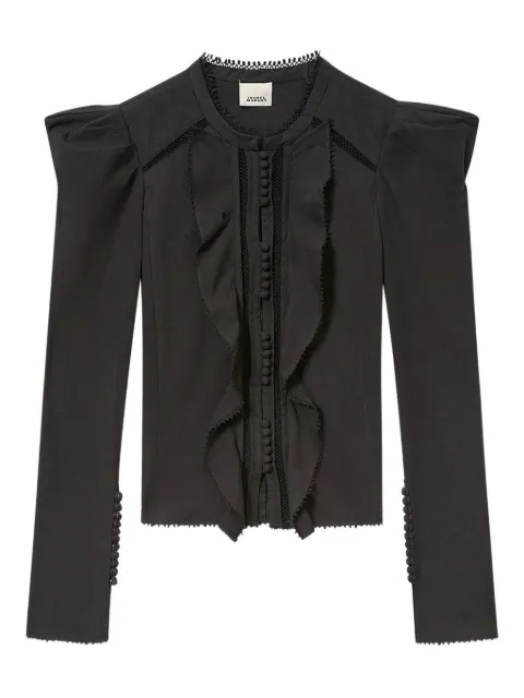 ISABEL MARANT Calina ruffled buttoned shirt