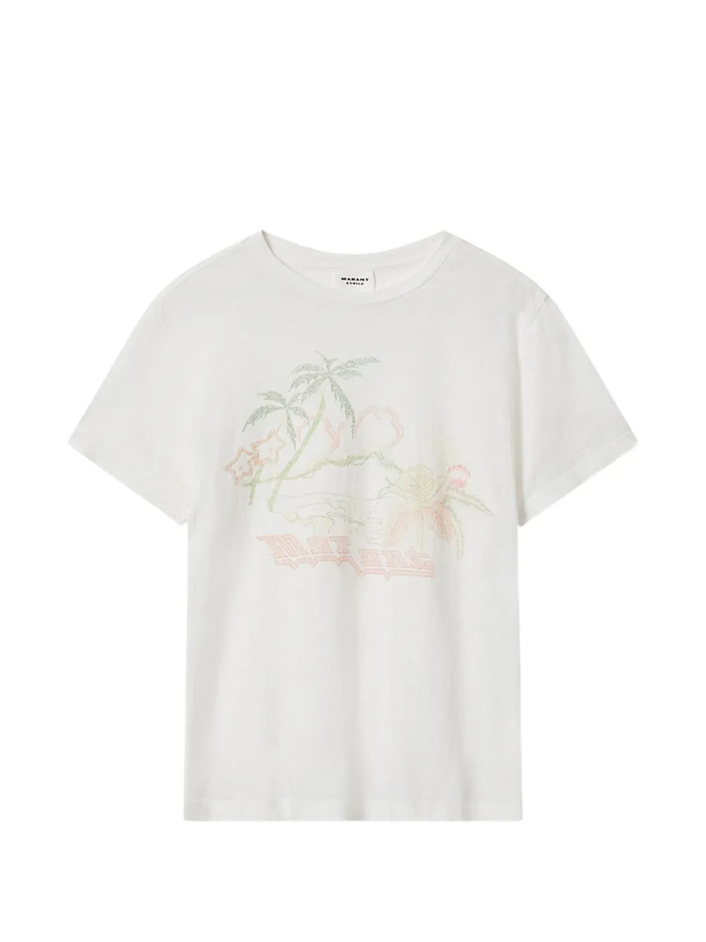 MARANT ÉTOILE ZEWEL floral-print T-shirt - Bianco