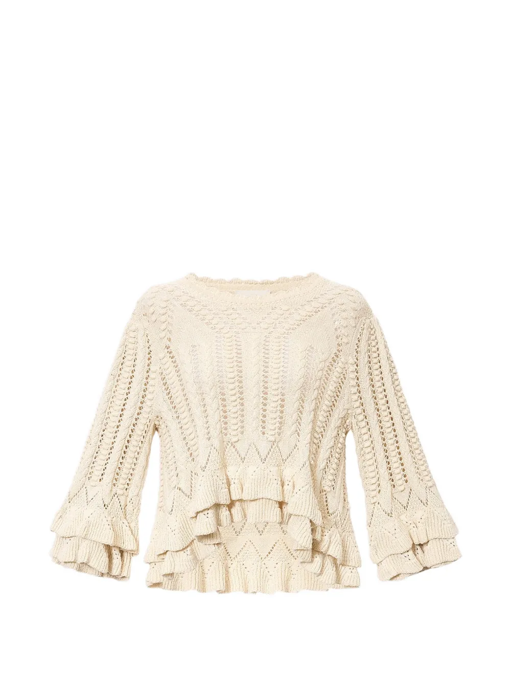 MARANT ÉTOILE Gerüschter Norma Pullover - Nude