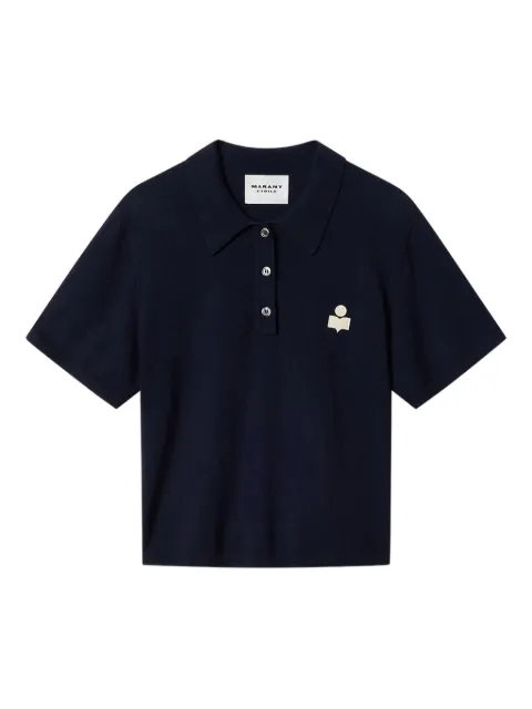 MARANT ÉTOILE Althea button logo polo top