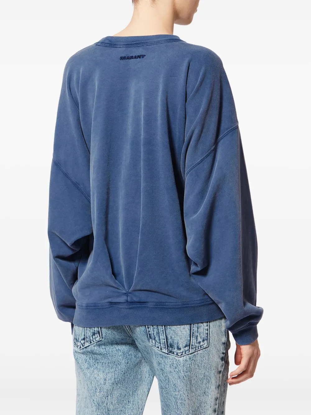 Isabel Marant Étoile Sauria Embroidered Sweatshirt In Blue