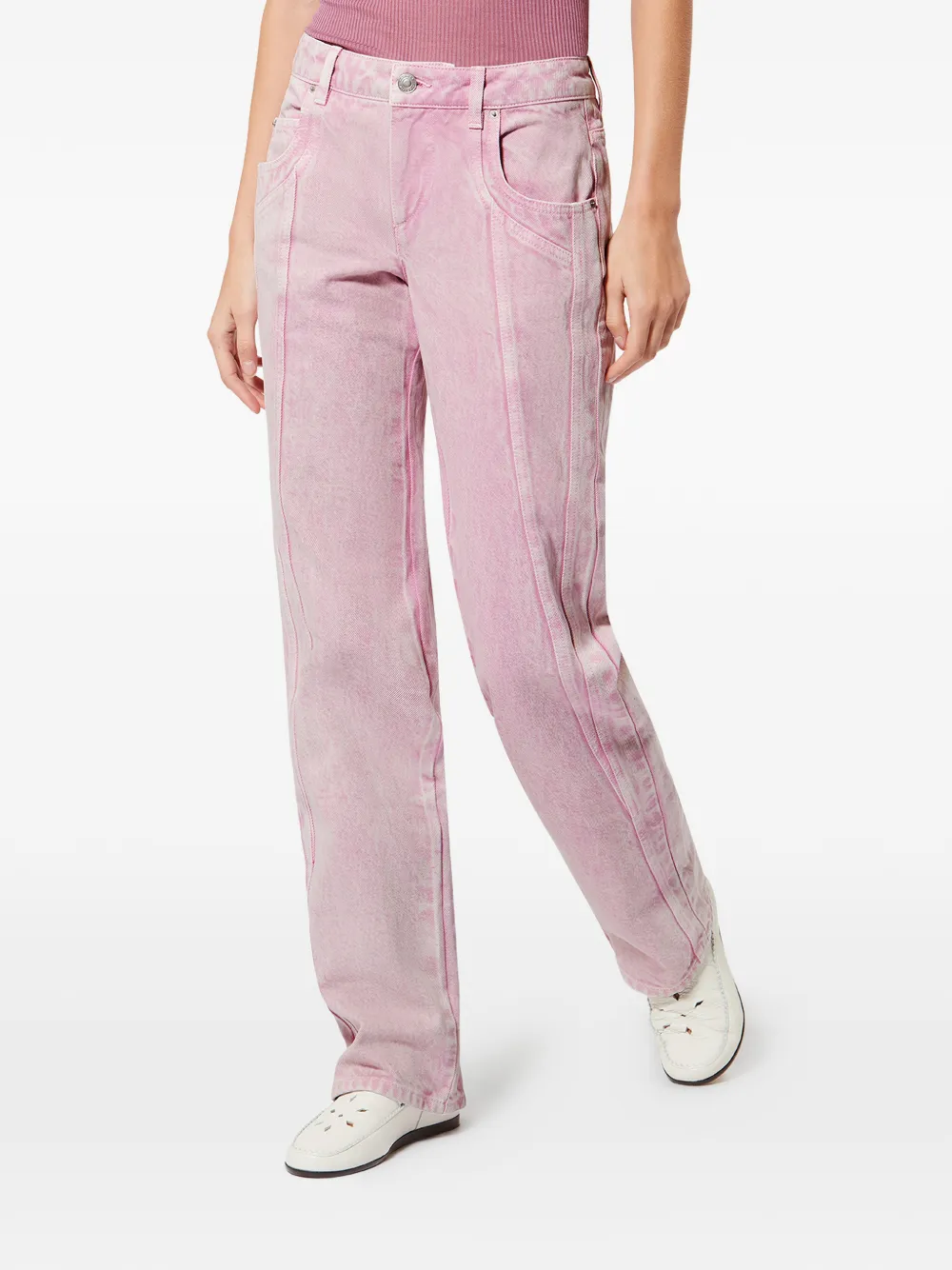  Marant étoile Jaylis Five-pockets Jeans - Pink 