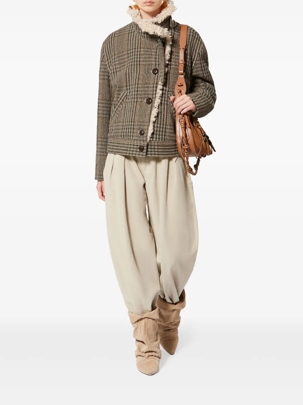 MARANT ÉTOILE Fadia check jacket | Varsity Jackets | Image 2