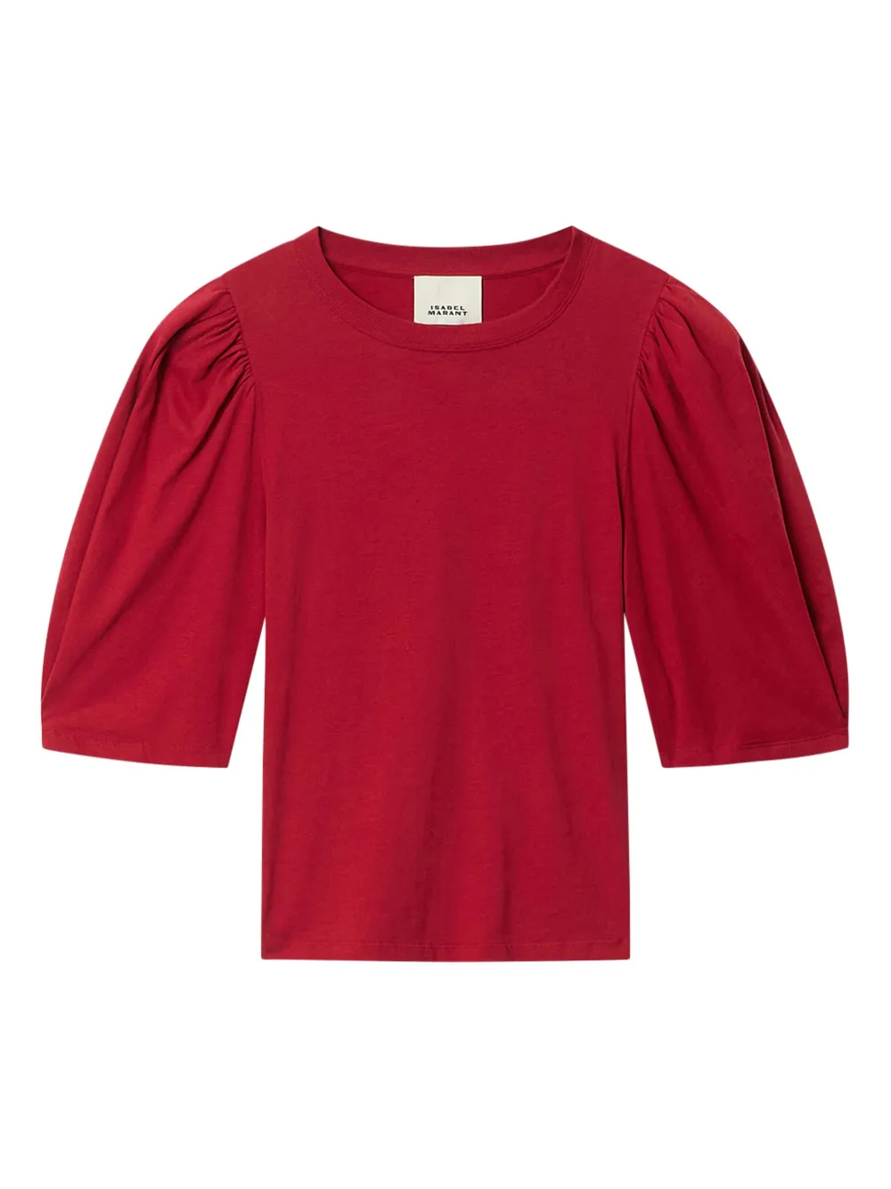 ISABEL MARANT T-shirt Maeliss Tee con maniche a palloncino - Rosso
