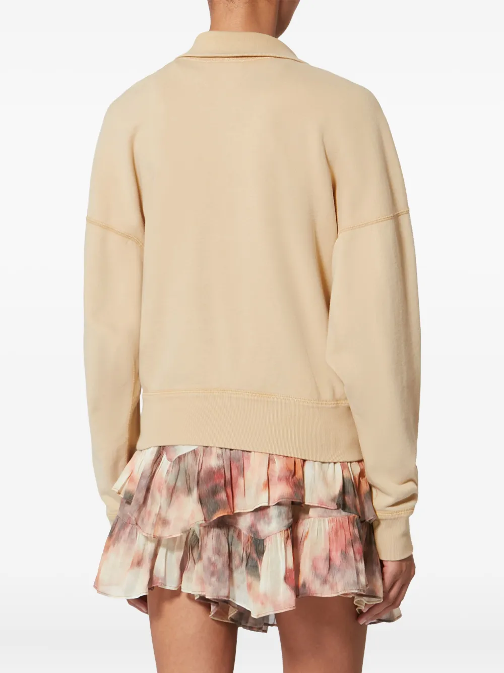 Isabel Marant Étoile Ross Zip Sweatshirt In Neutral