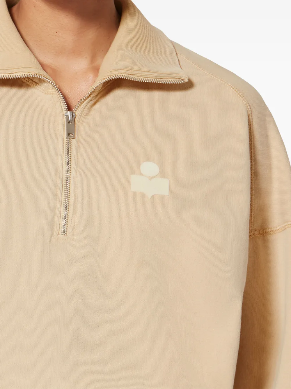 Isabel Marant Étoile Ross Zip Sweatshirt In Neutral