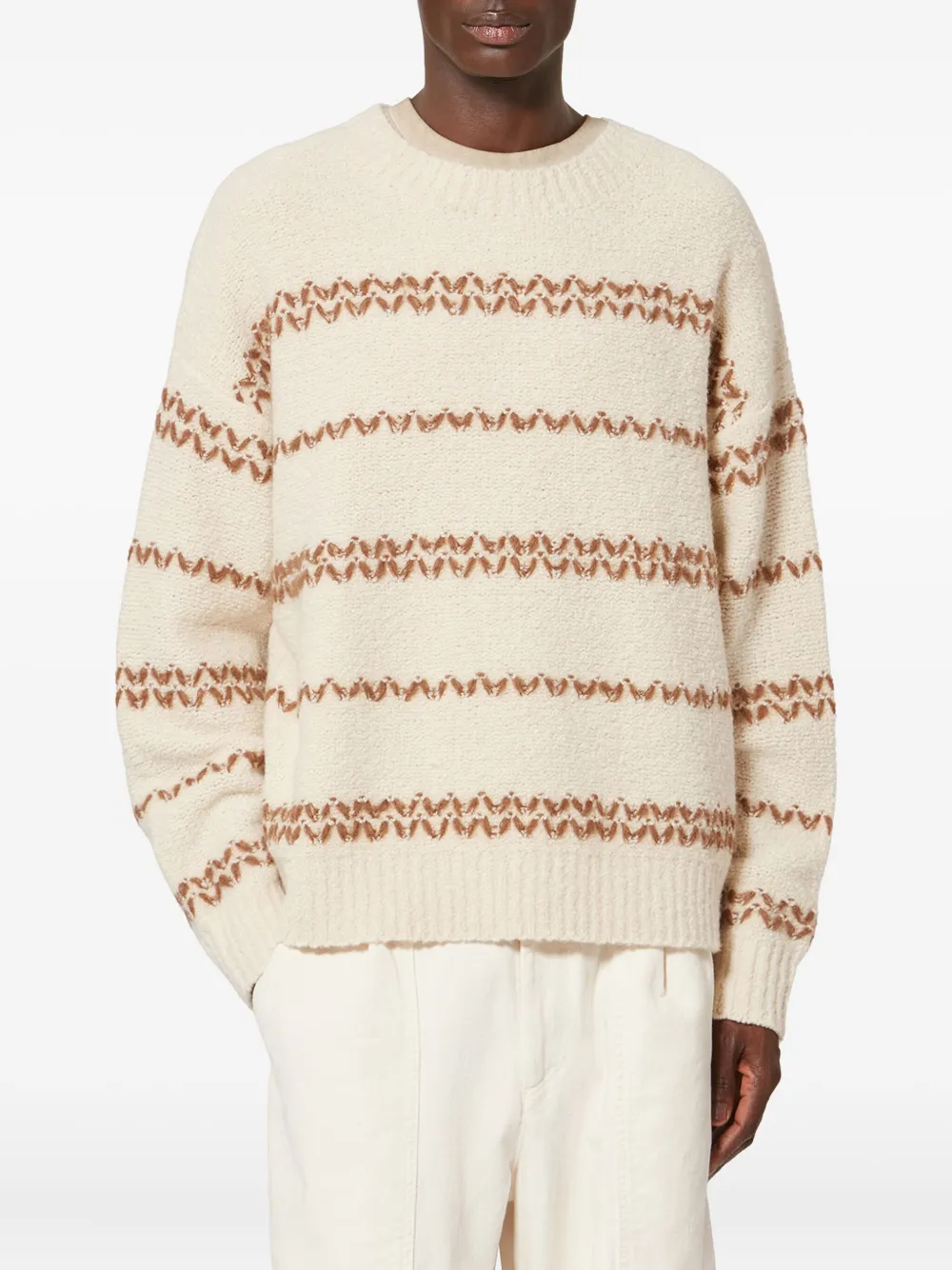  Marant Romain Striped Pullover - Neutrals 