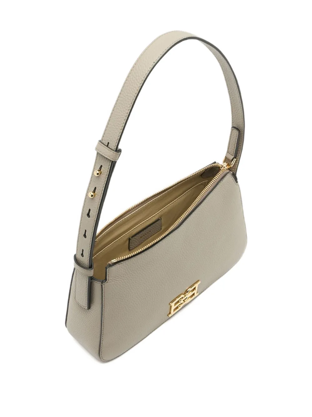 Bally Small B-chain Leather Shoulder Bag In Neutral