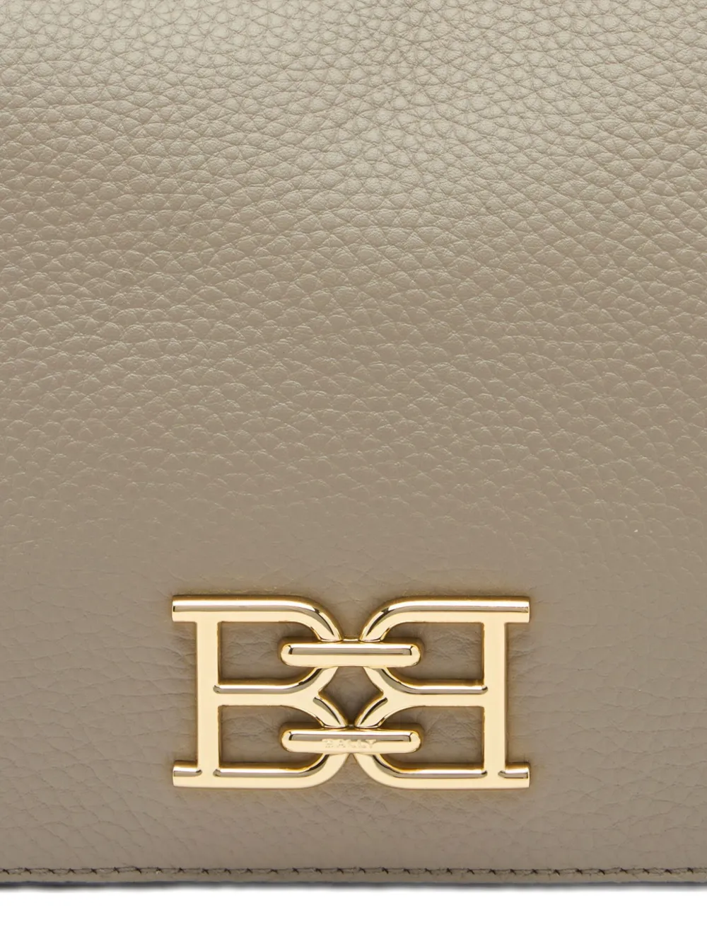 Bally Small B-chain Leather Shoulder Bag In Neutral