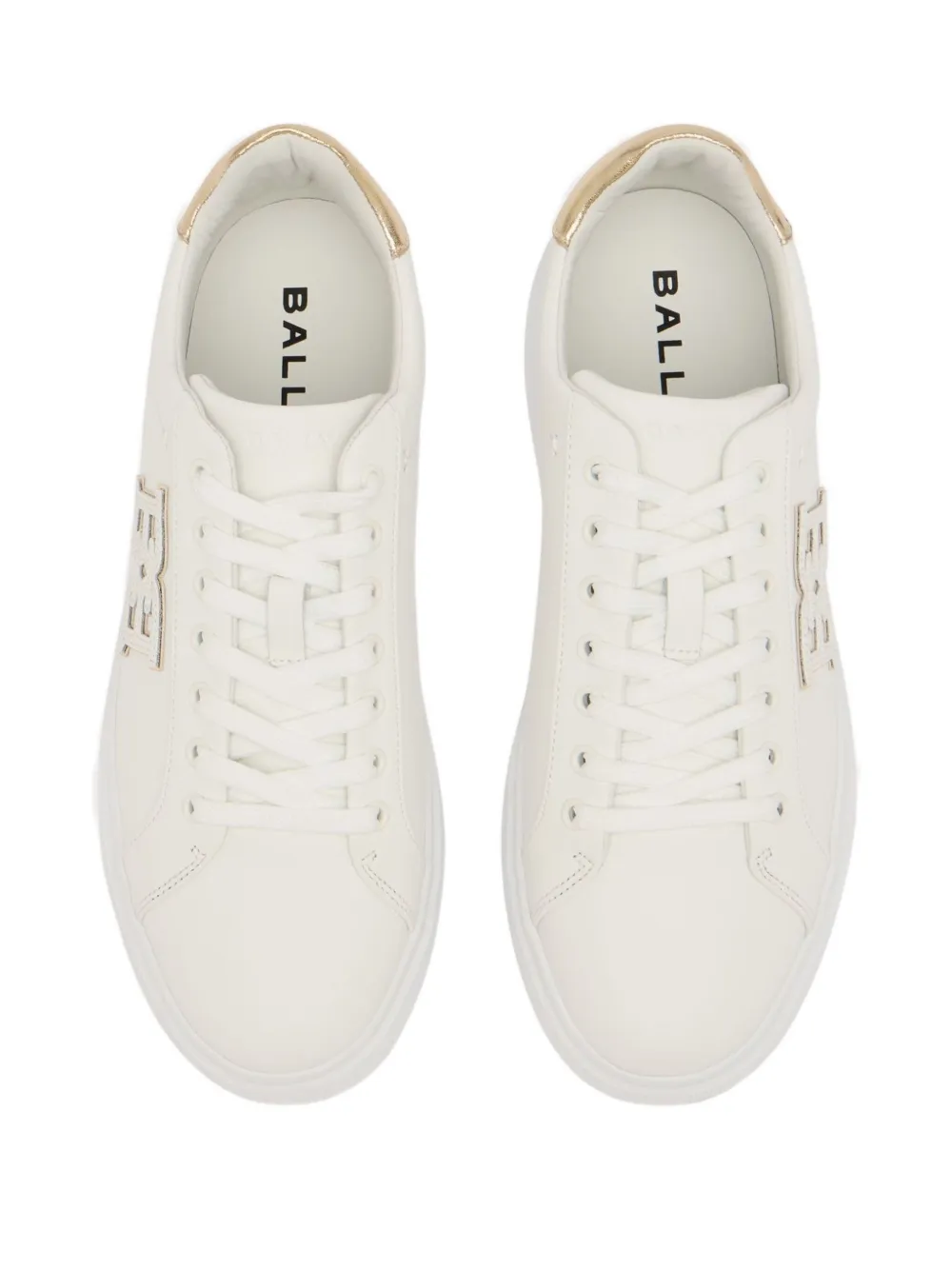 Bally Blayze B-chain Leather Sneakers In Neutral