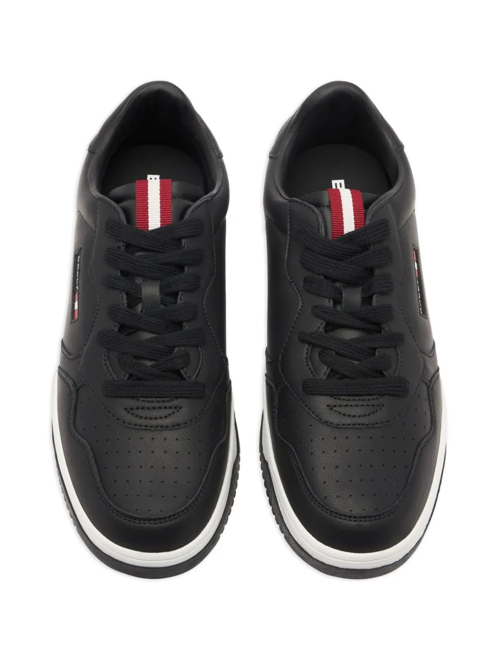 Bally Jasper leren sneakers met lintdetail Zwart