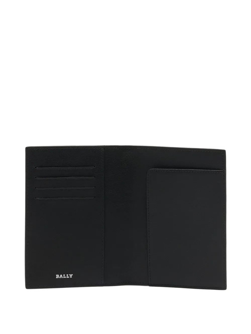 Bally Leren paspoorthoes met lintdetail Zwart