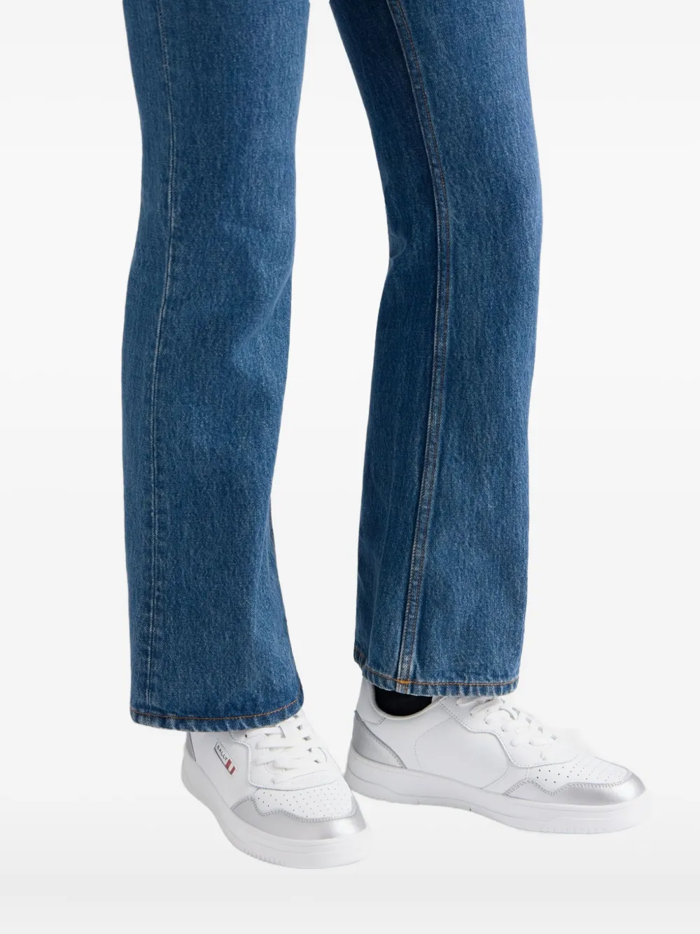 Bally Jasper leren sneakers met geperforeerde details Wit