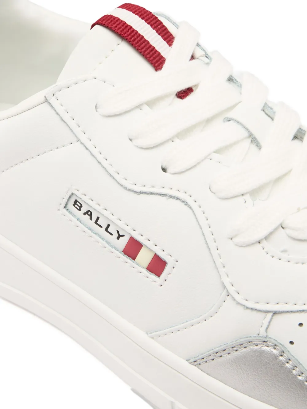 Bally Jasper leren sneakers met geperforeerde details Wit