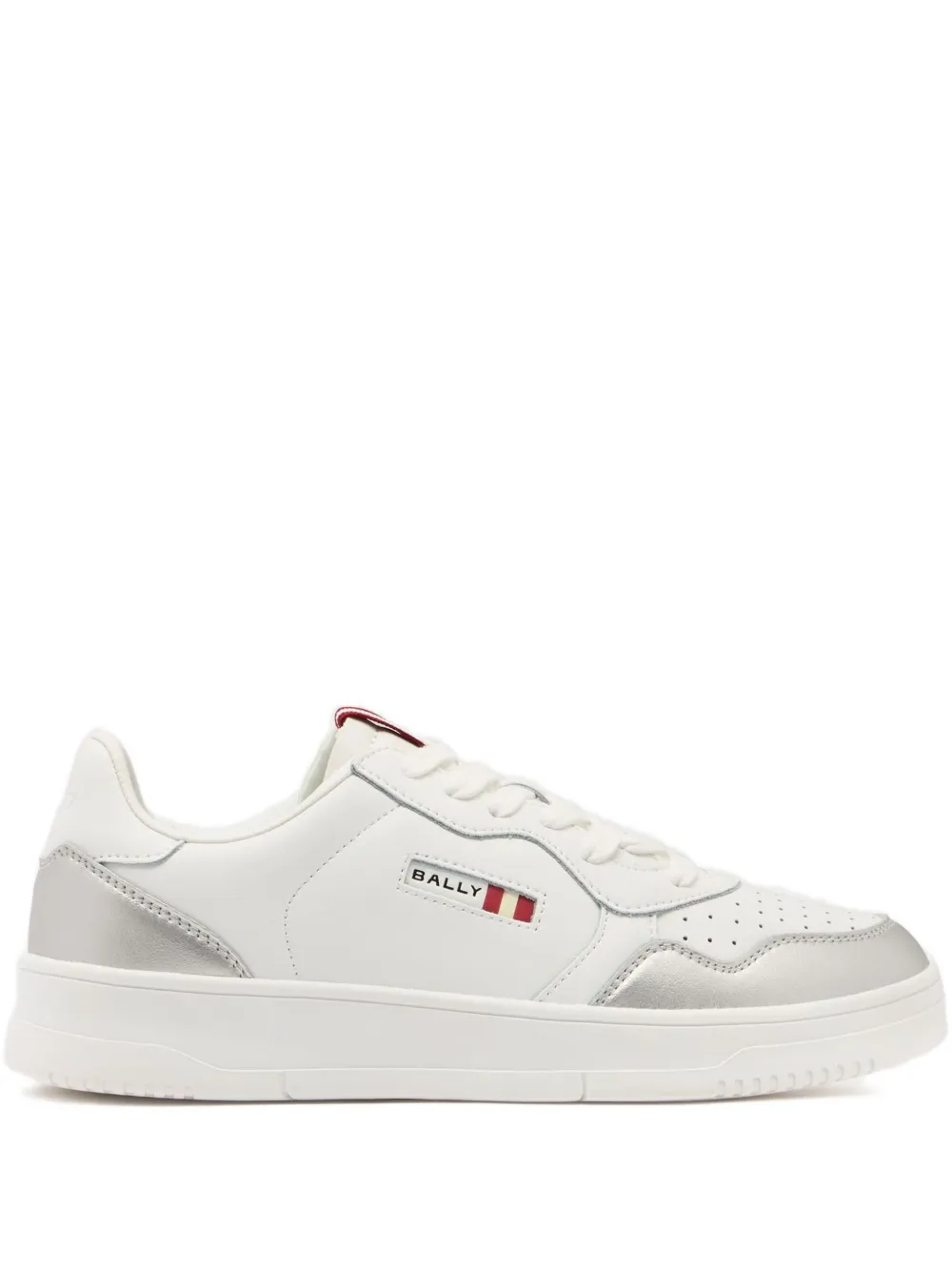 Bally Jasper leren sneakers met geperforeerde details Wit