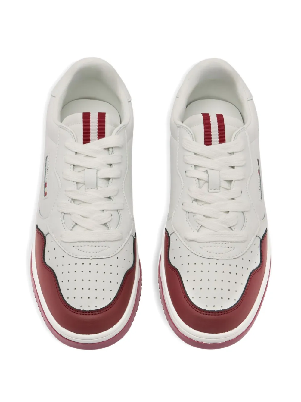 Bally Jasper leren sneakers met lintdetail Wit