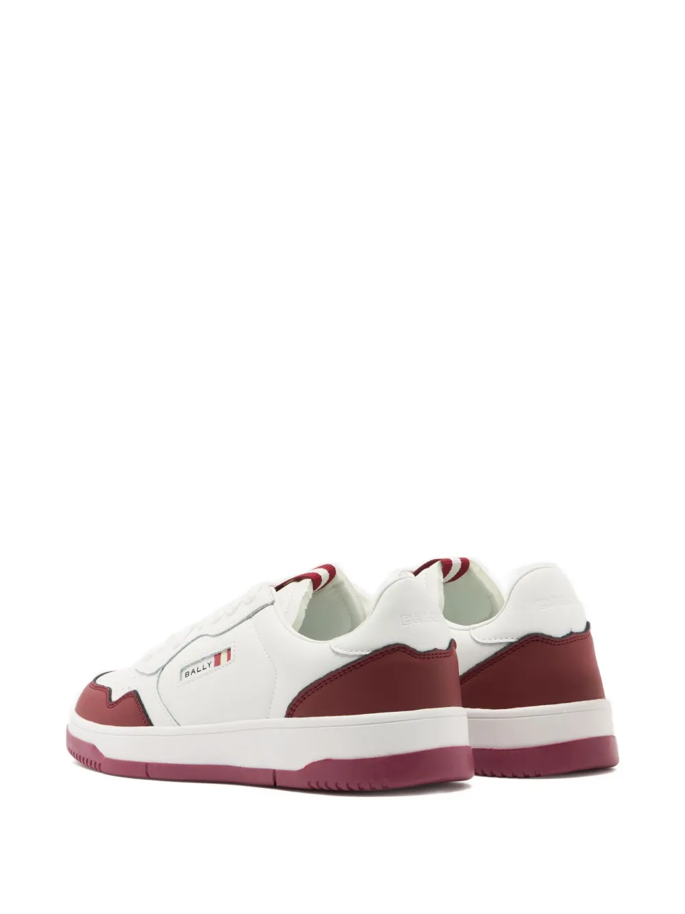 Bally Jasper leren sneakers met lintdetail Wit
