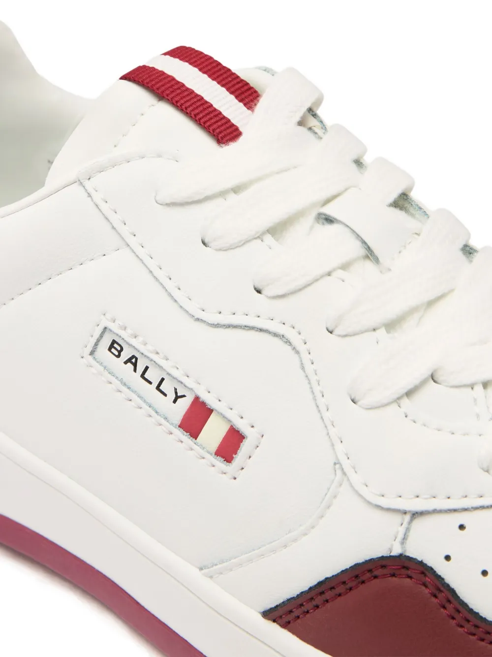Bally Jasper leren sneakers met lintdetail Wit