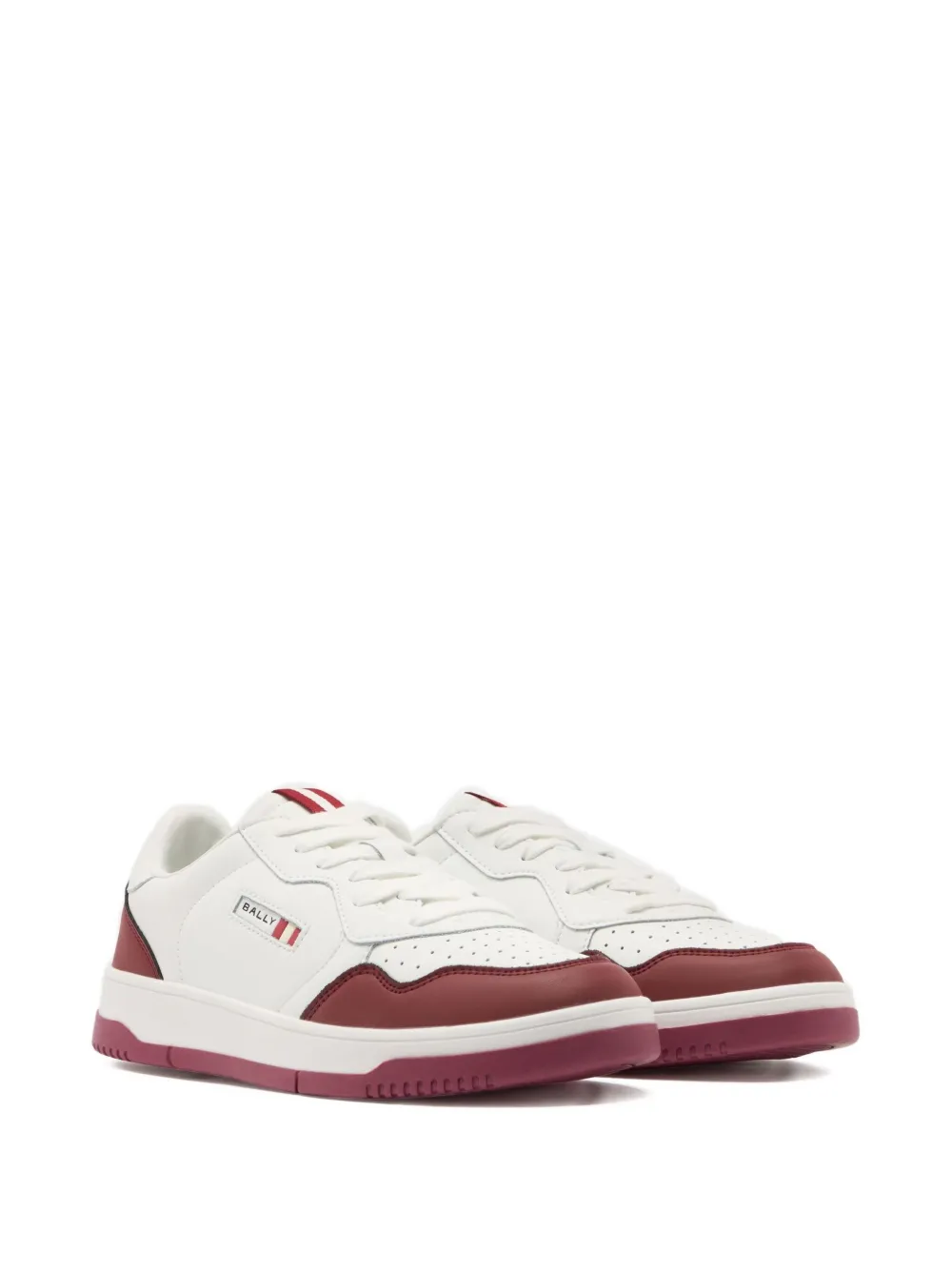 Bally Jasper leren sneakers met lintdetail Wit