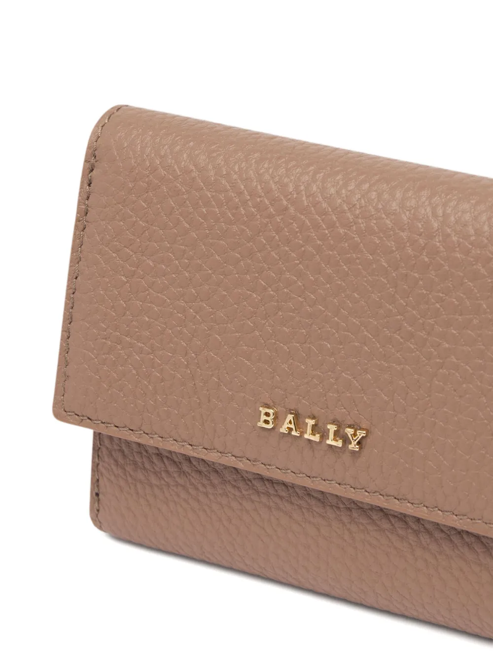 Bally Bewerkte portemonnee met logo Beige