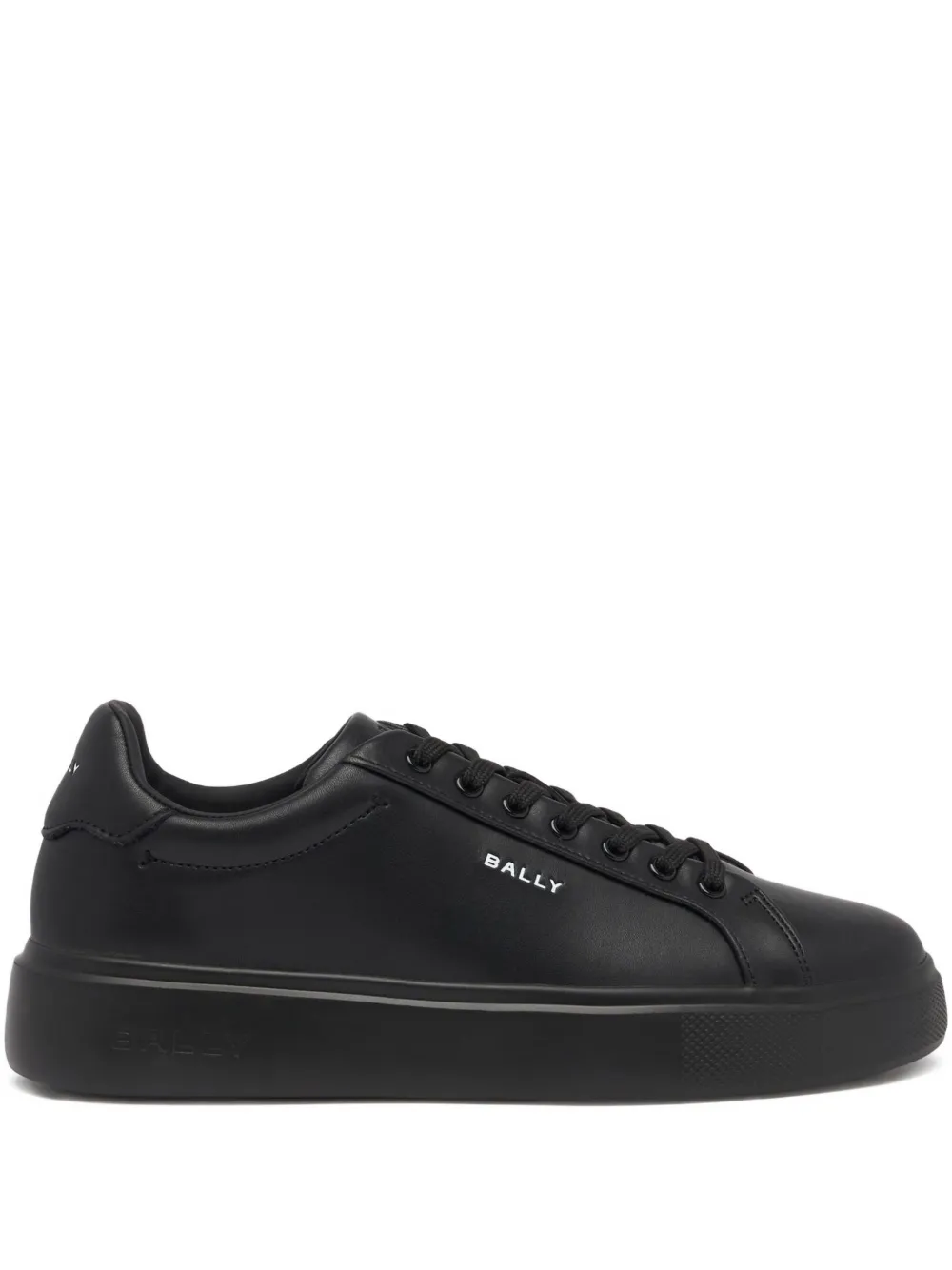 Bally Blayze leren sneakers met logodetail Zwart