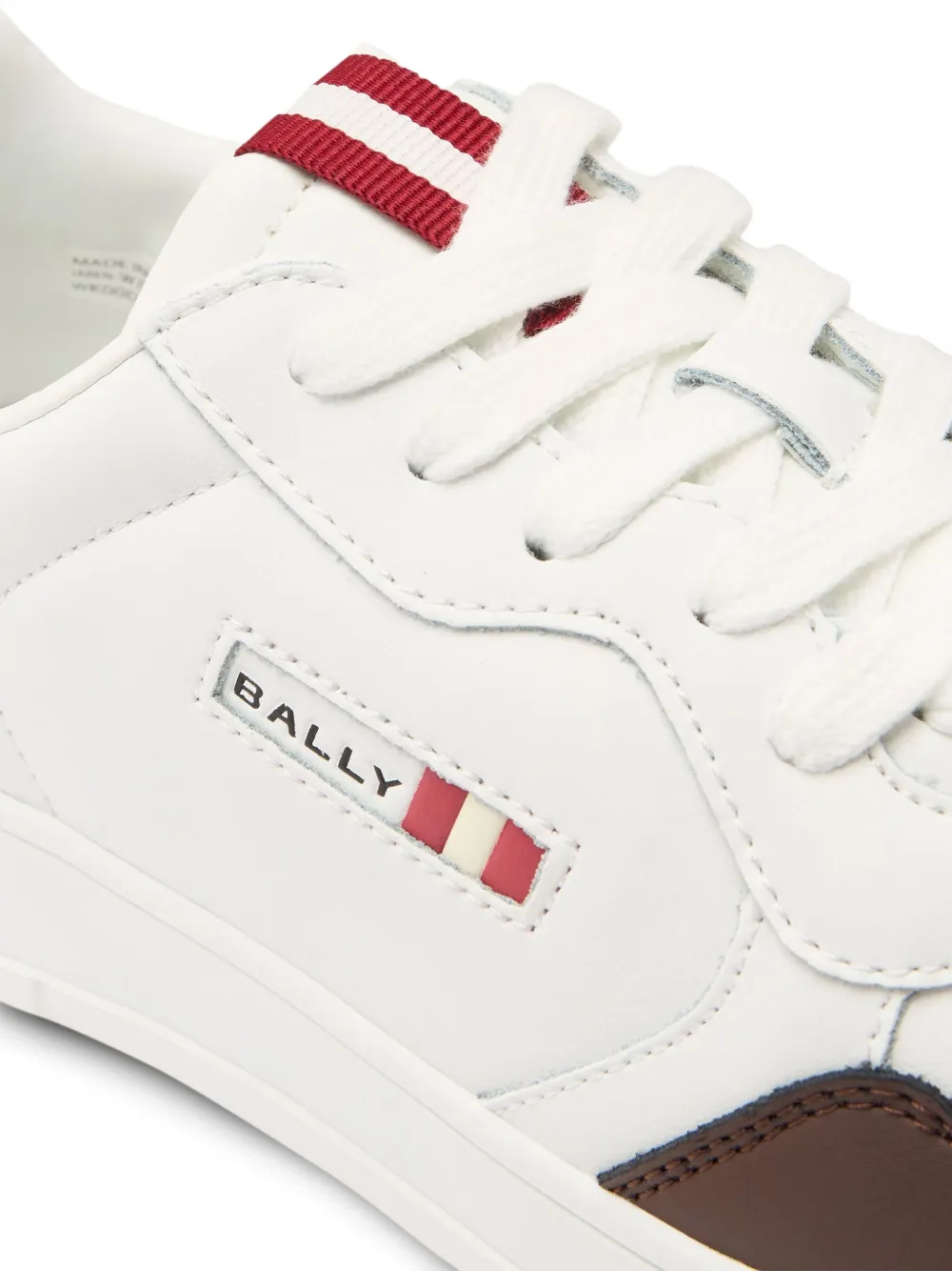 Bally Jasper leren sneakers met lintdetail Wit