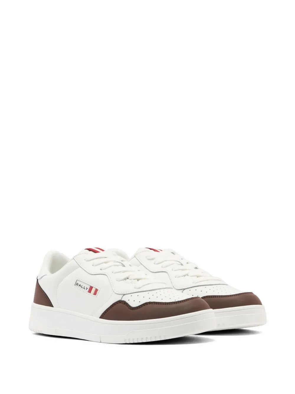 Bally Jasper leren sneakers met lintdetail Wit