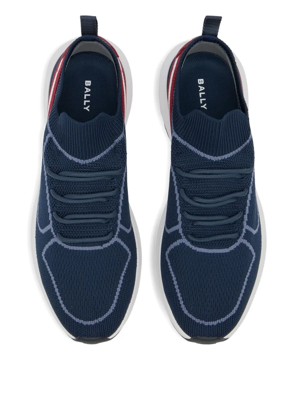 Bally Sylen sneakers met logo en lintdetail Blauw