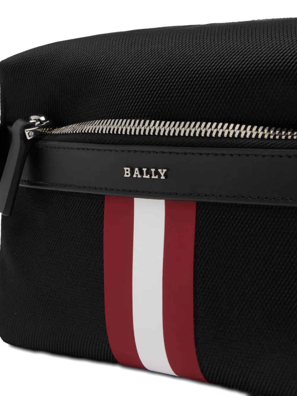 Bally Ribbon-detail Travel Pouch In Black