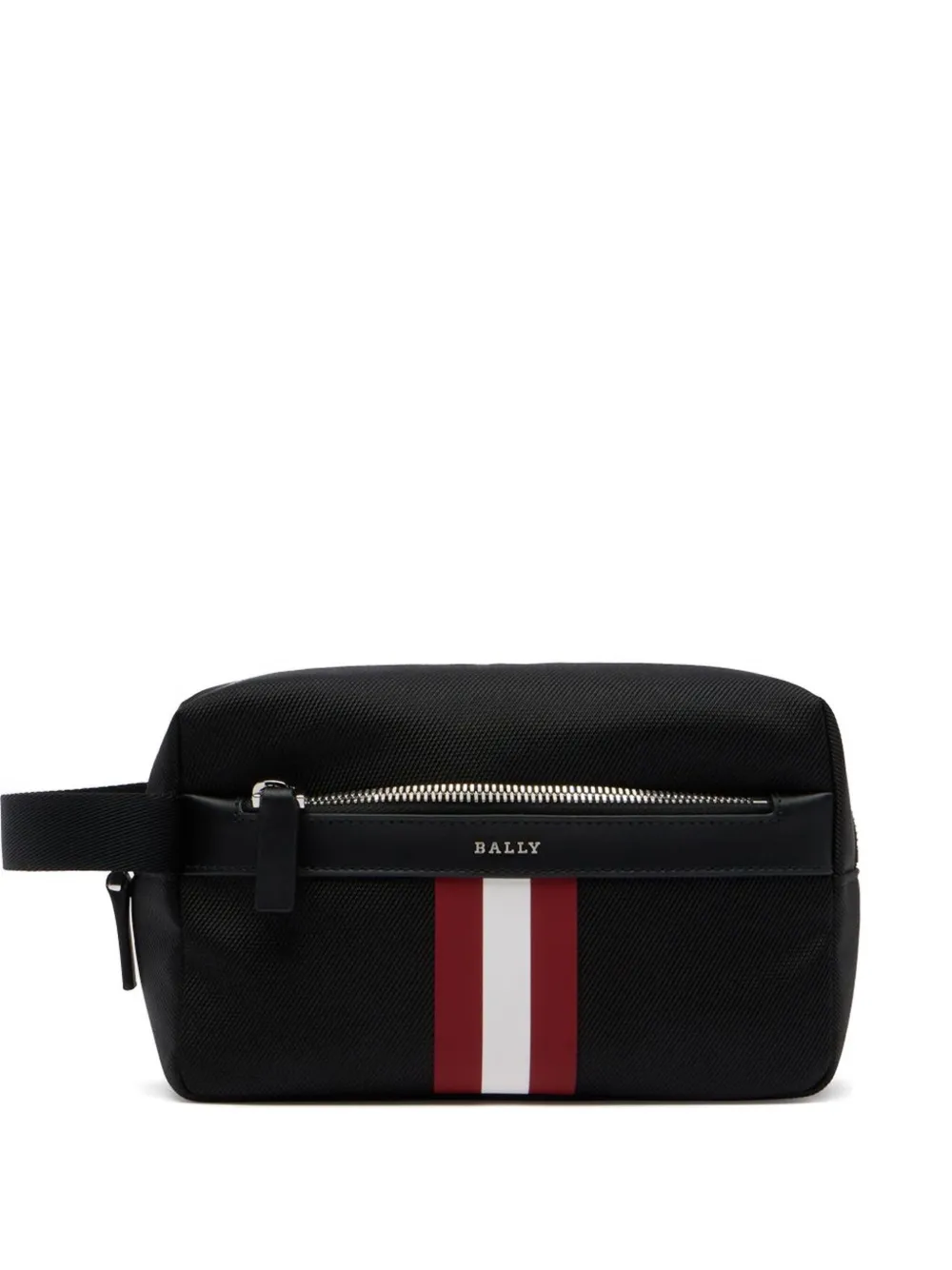 Bally Ribbon-detail Travel Pouch In Black