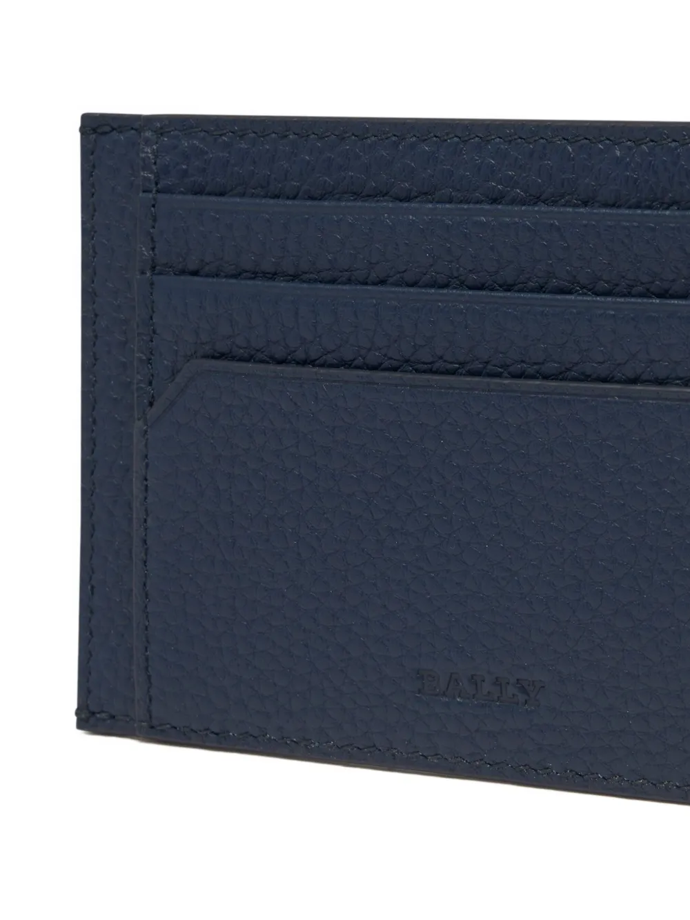 Bally York Business Card Holder In Blue