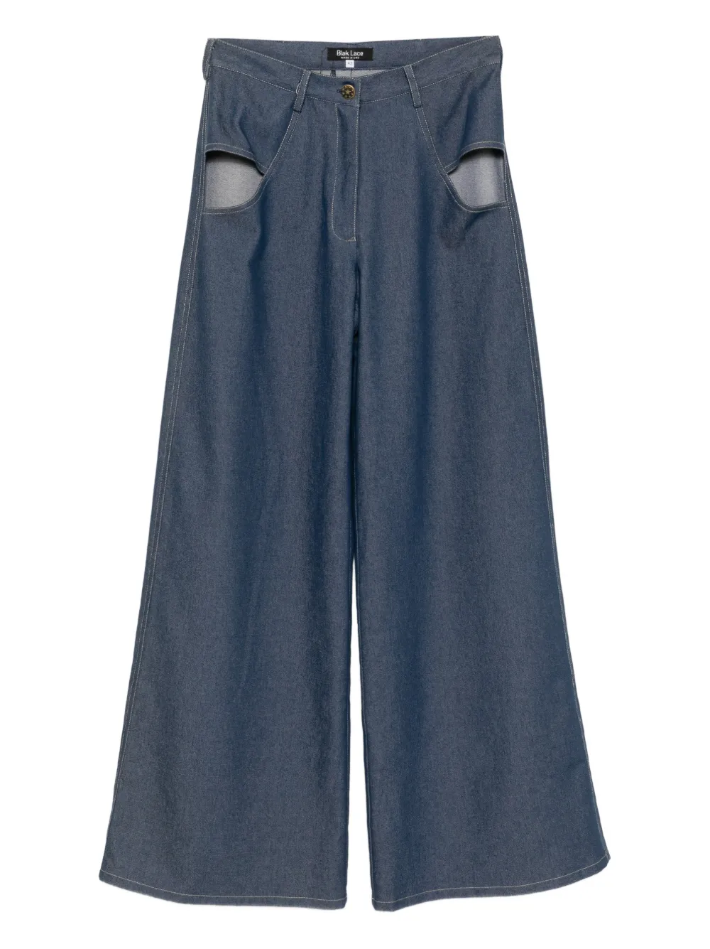 Blaklace Cutout Trousers In Blue