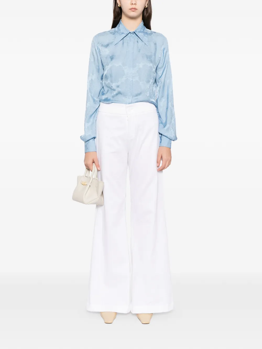 BLAKLACE Overhemd met bloemenprint - Blauw