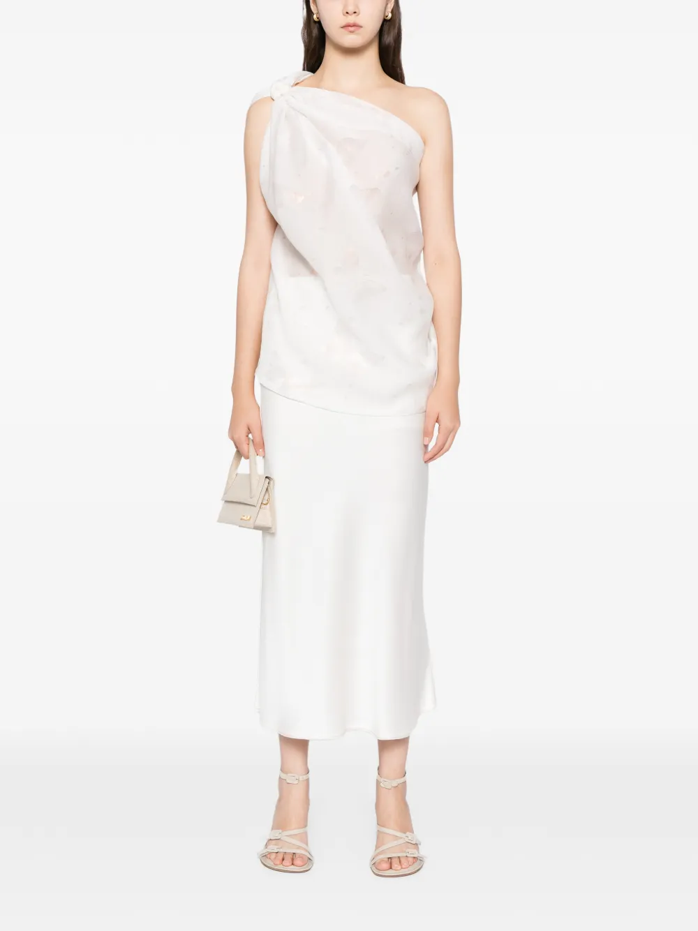 BLAKLACE Butterfly asymmetrische top - Wit