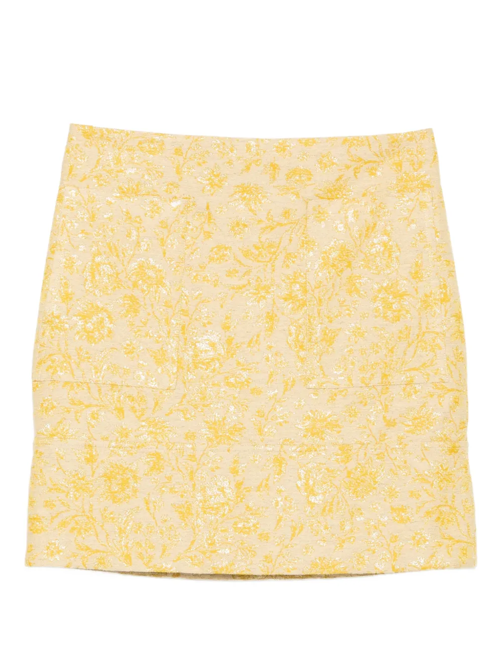Blaklace Floral Skirt In Yellow