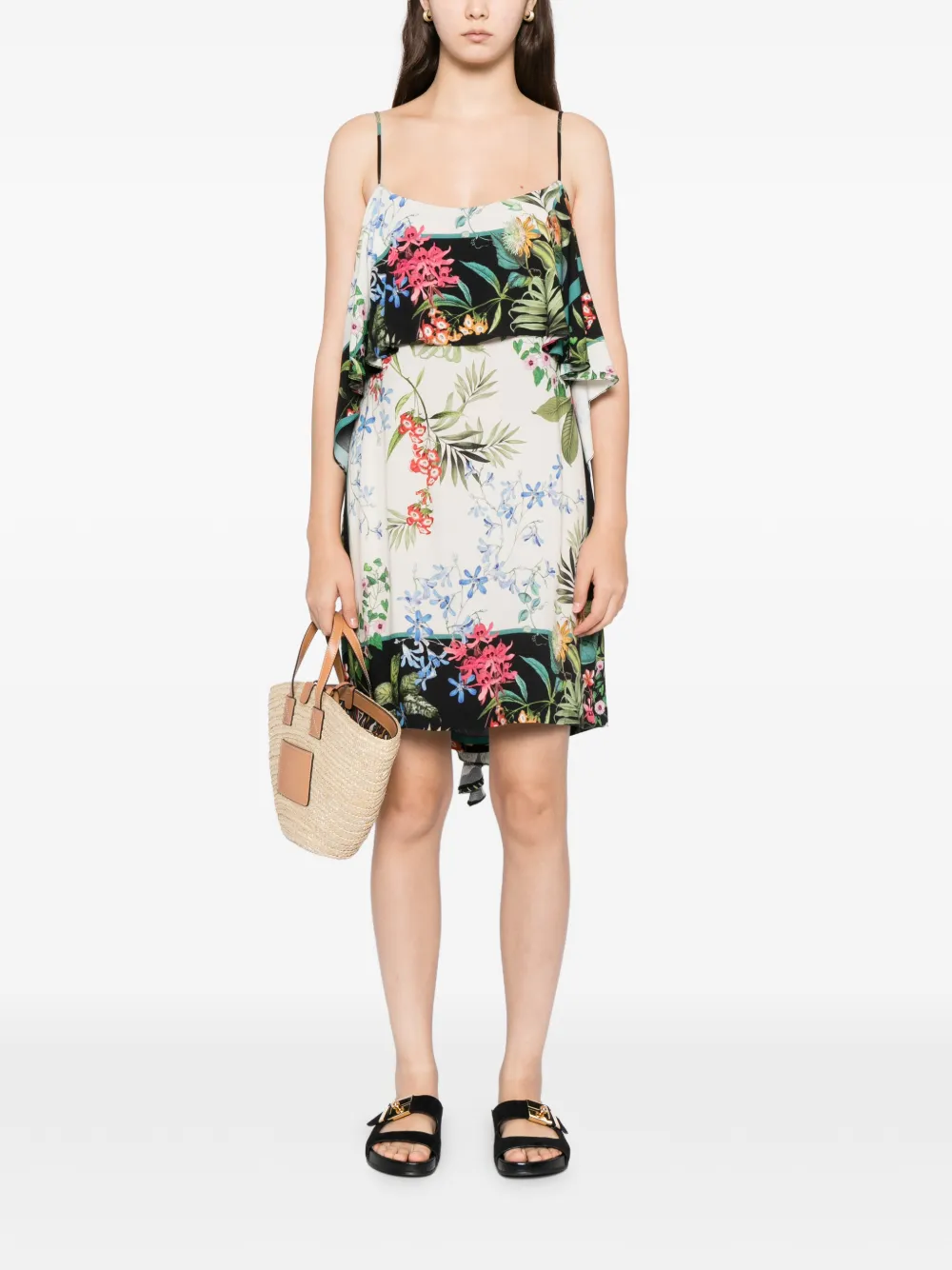 BLAKLACE Jurk met ruches - Wit