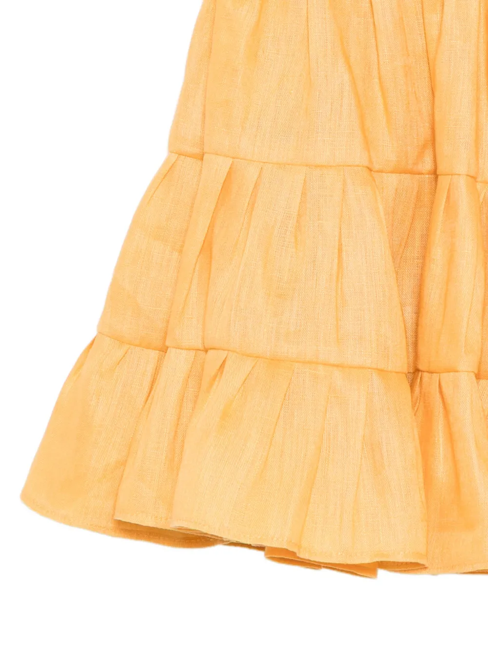 Bambah Rok met ruches Geel
