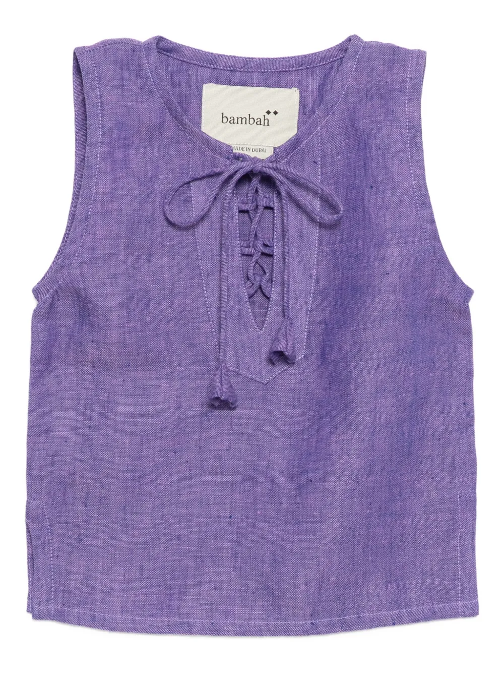 Bambah tie-up top | Purple | Image 1