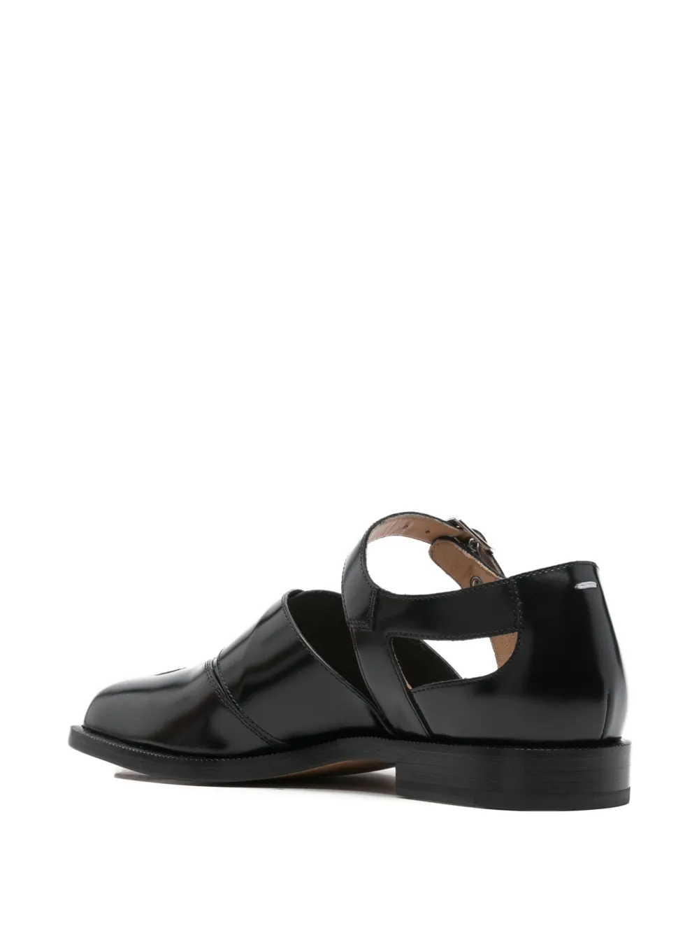 Maison Margiela Tabi-toe Buckle Pumps In Black